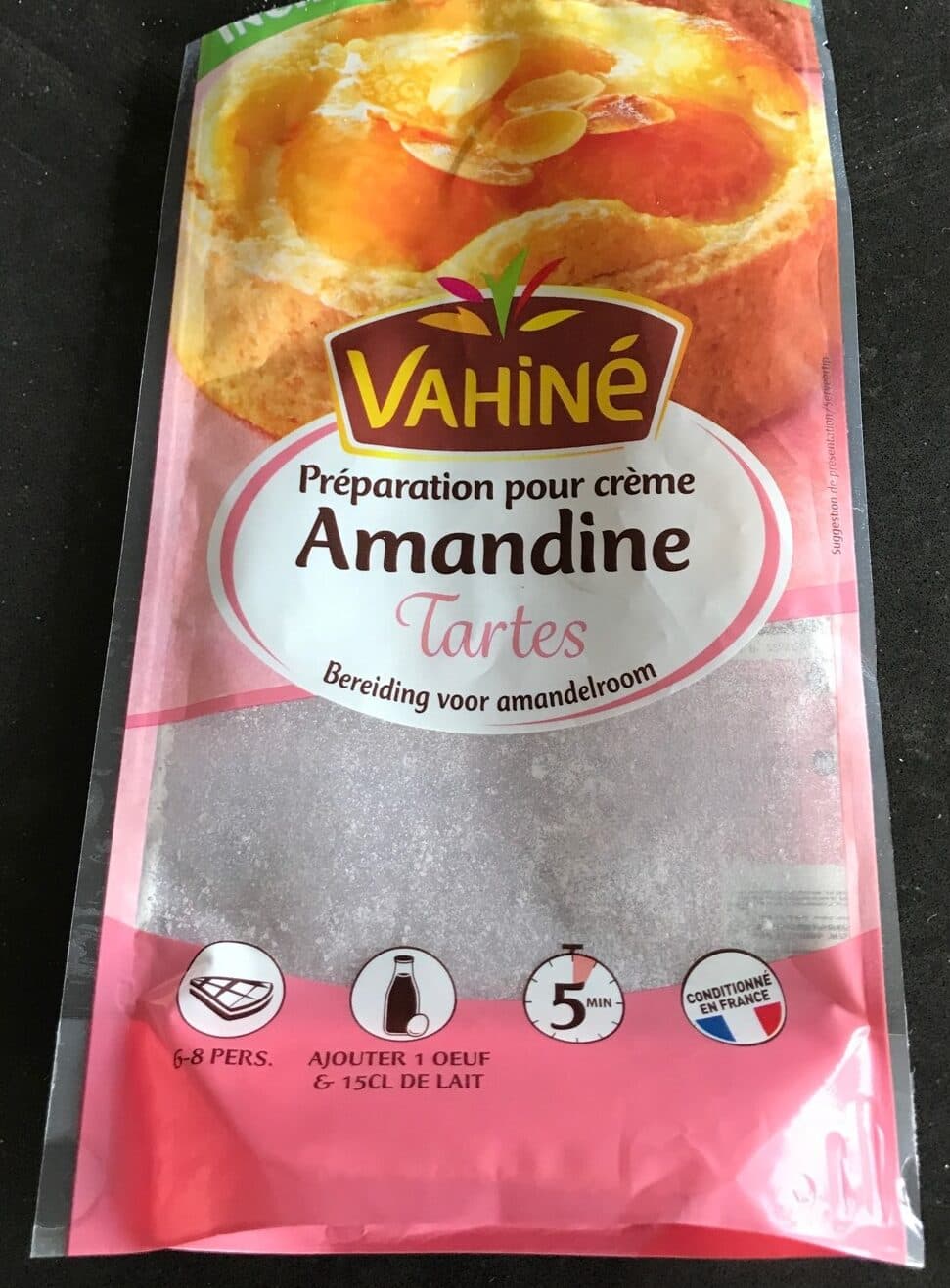 Vahine Préparation pour crème amandine tartes packshot