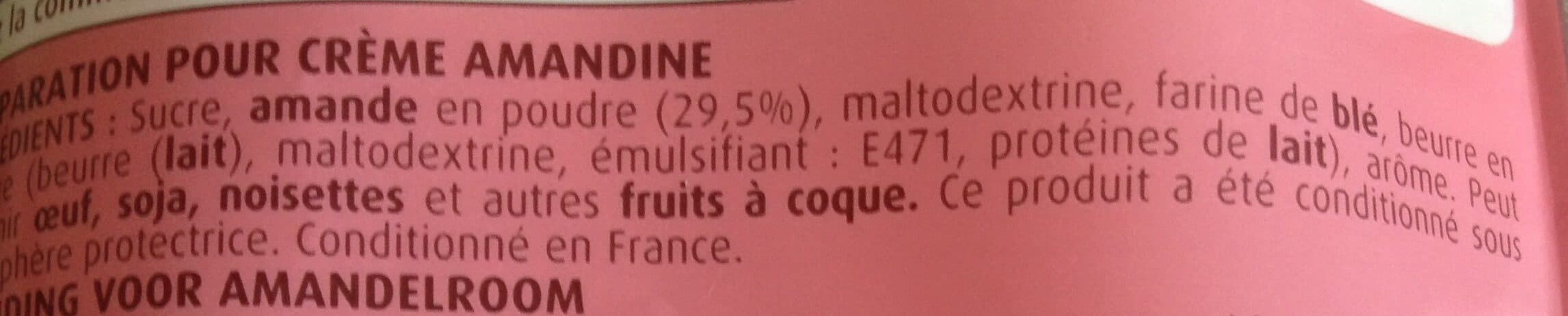 Vahine Préparation pour crème amandine tartes packshot