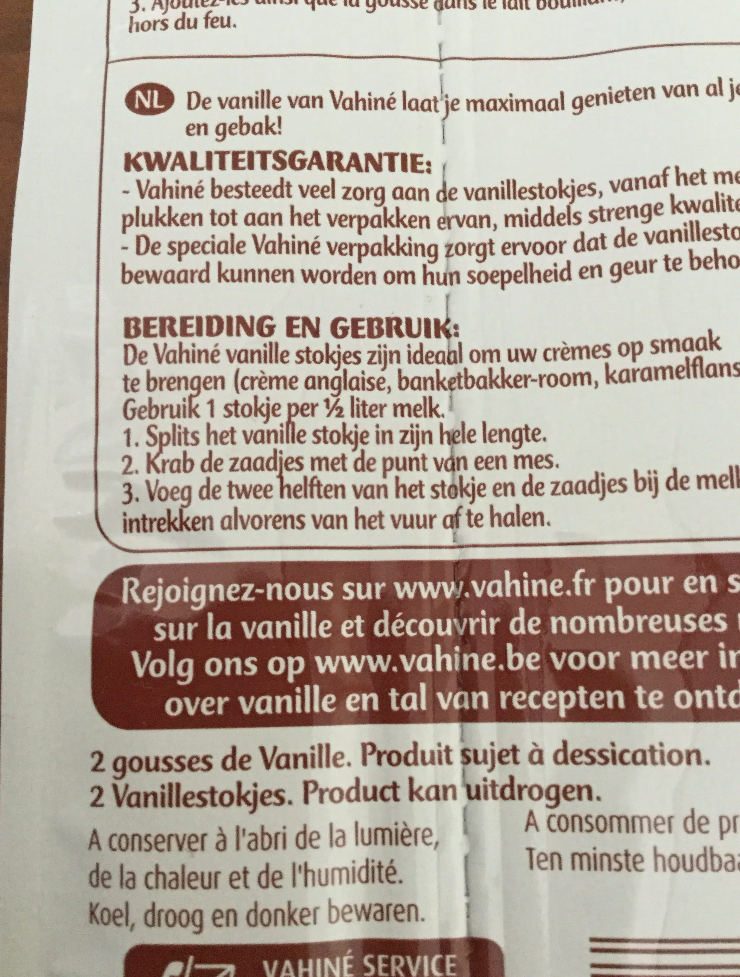 Vahiné Gousses de vanille souples Vahiné packshot