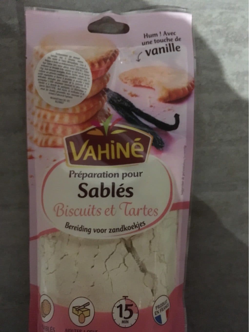 Vahiné Préparation pour Sablés, Biscuits et Tartes packshot