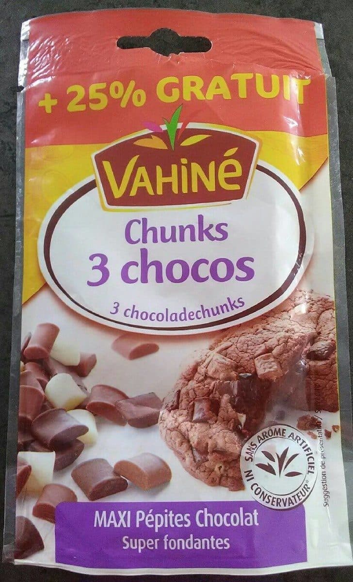 Vahiné Maxi pépites de chocolat - chunks 3 chocos packshot