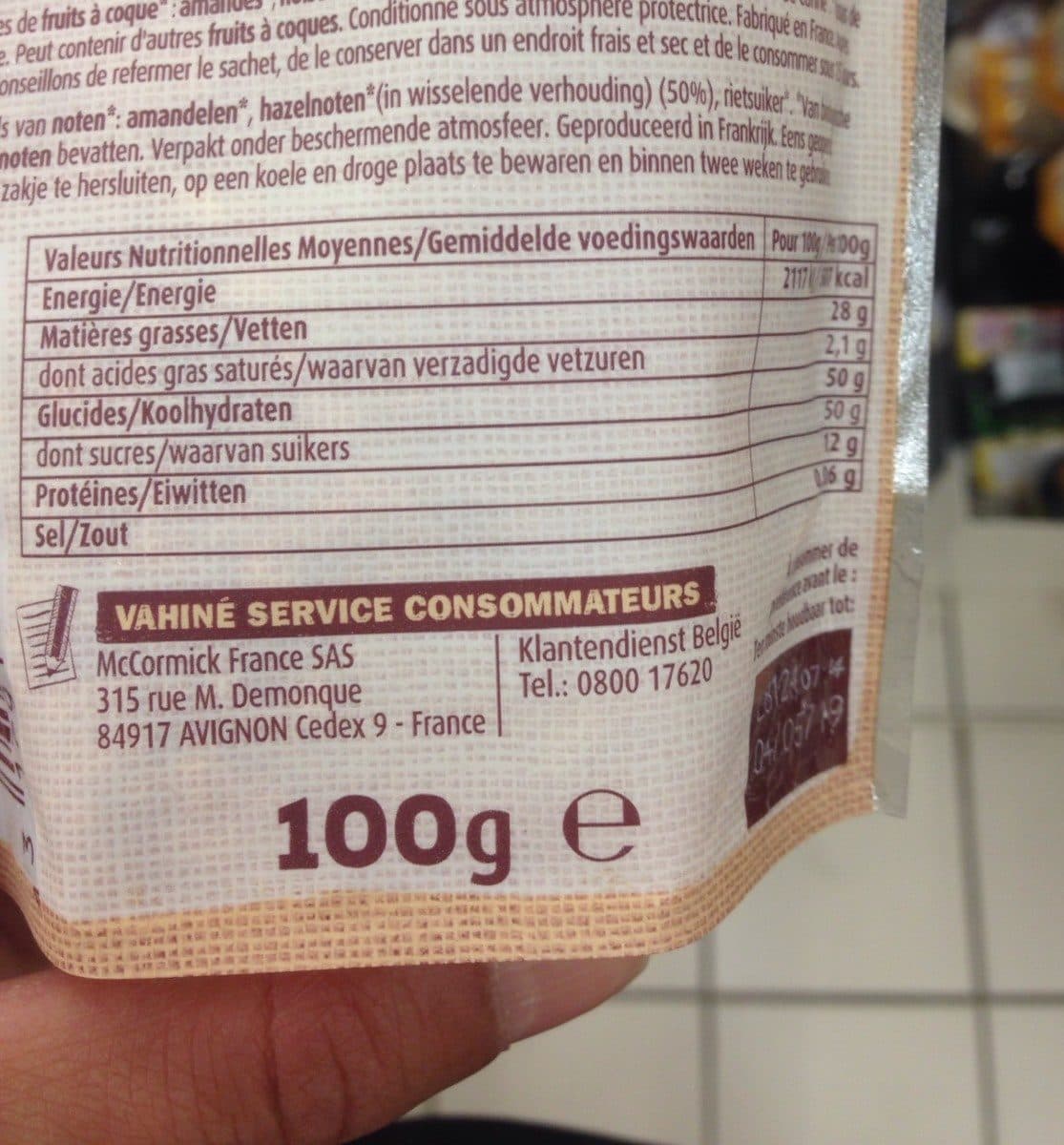 Vahiné Vahiné bio praliné packshot