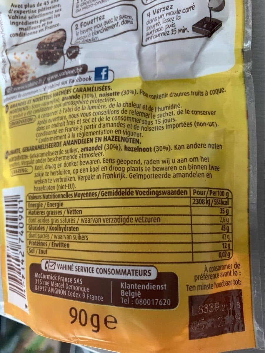 Vahiné Pépites Nougatine packshot