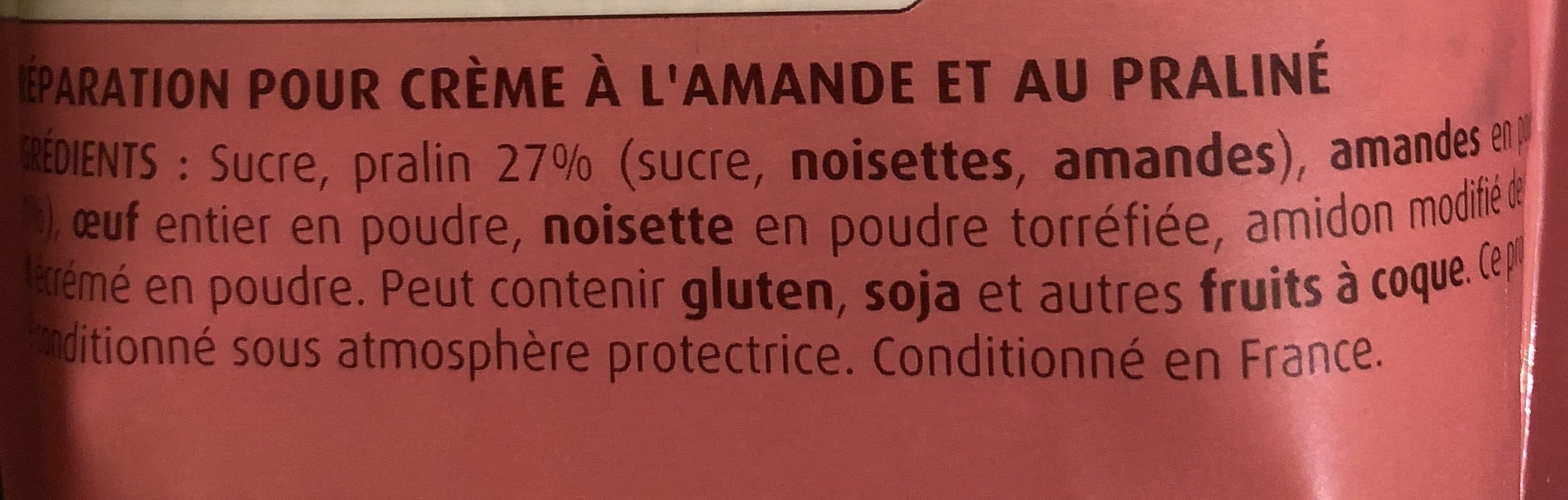 Vahiné Préparation frangipane pralinée vahiné packshot