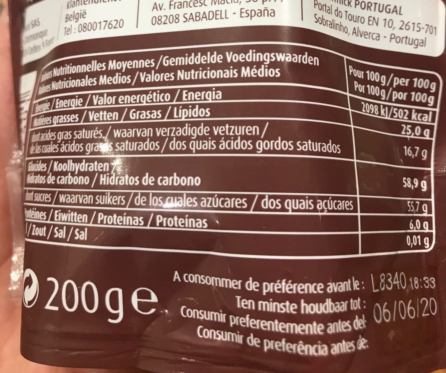 Vahiné Pépites Chocolat Noir packshot