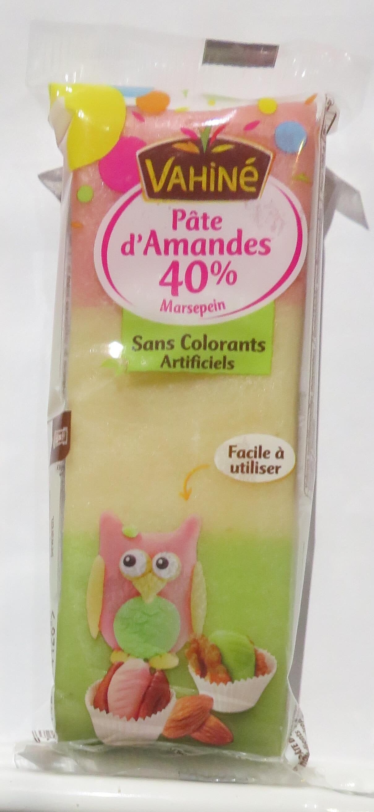 Vahiné Pâte d’Amandes 40% Marsepein packshot