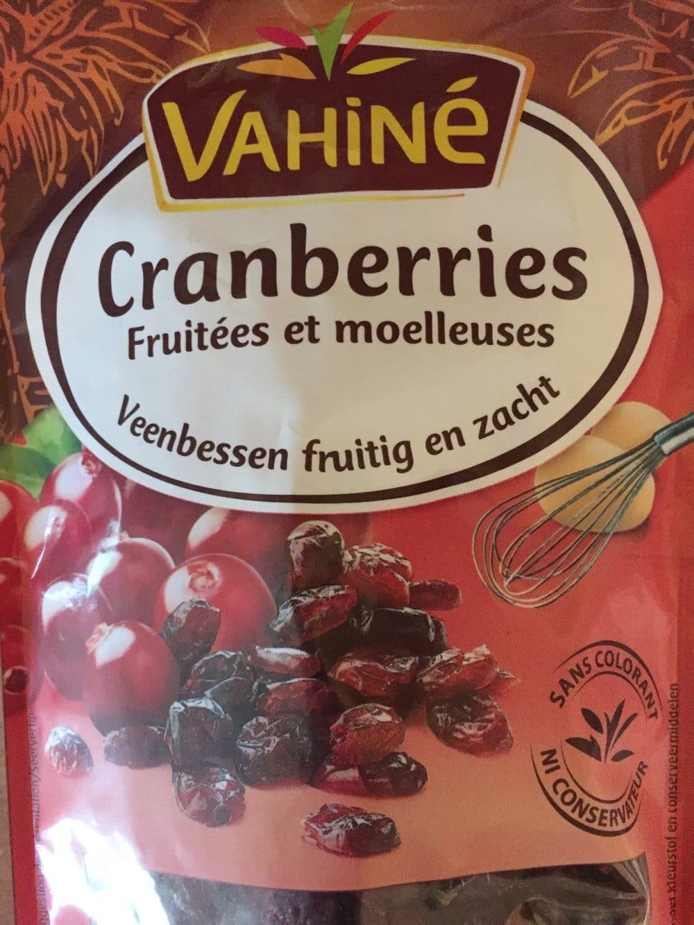 Vahiné Cranberries Fruitées et moelleuses packshot