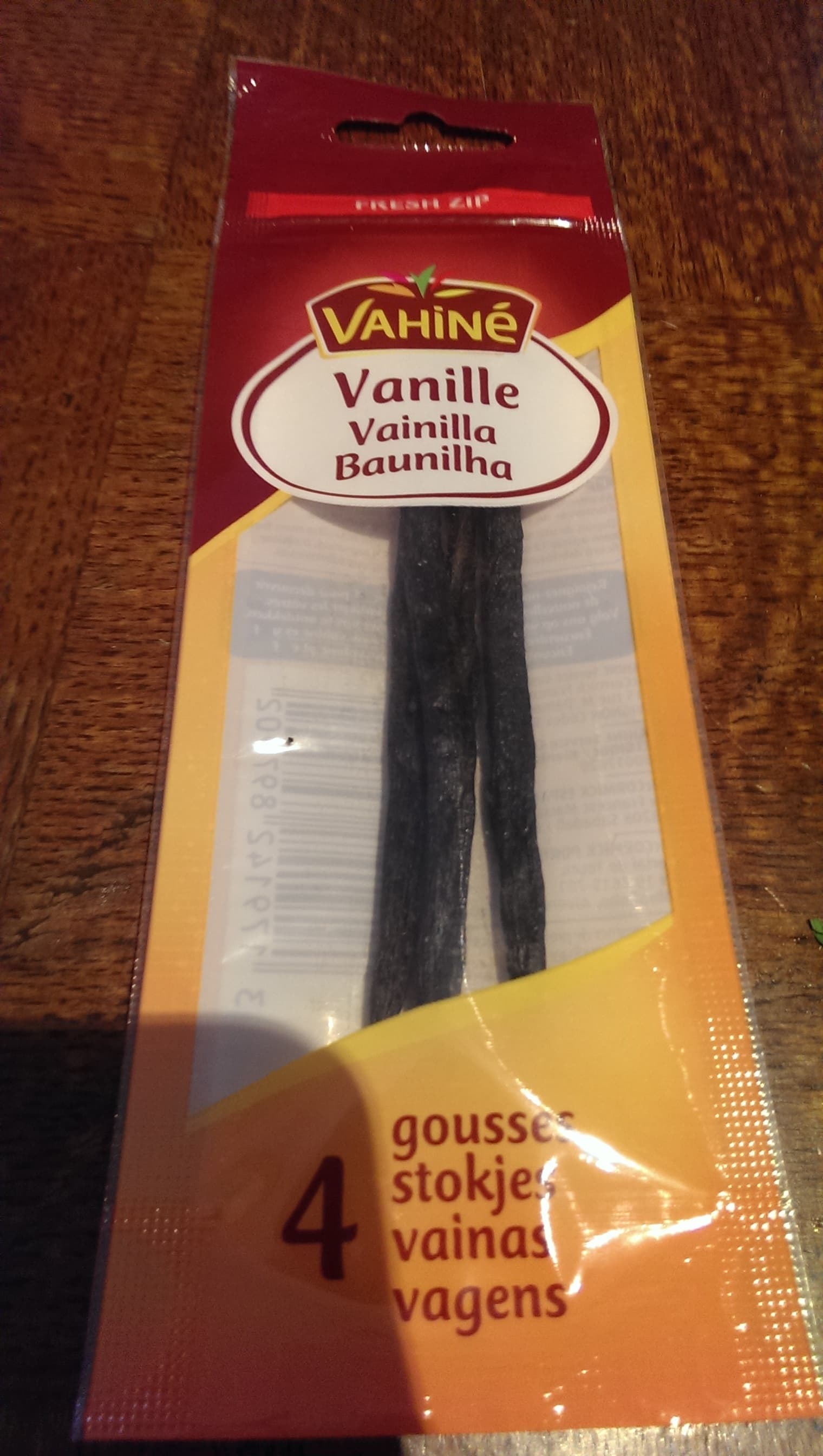 Vahiné Gousses de vanille X4 packshot