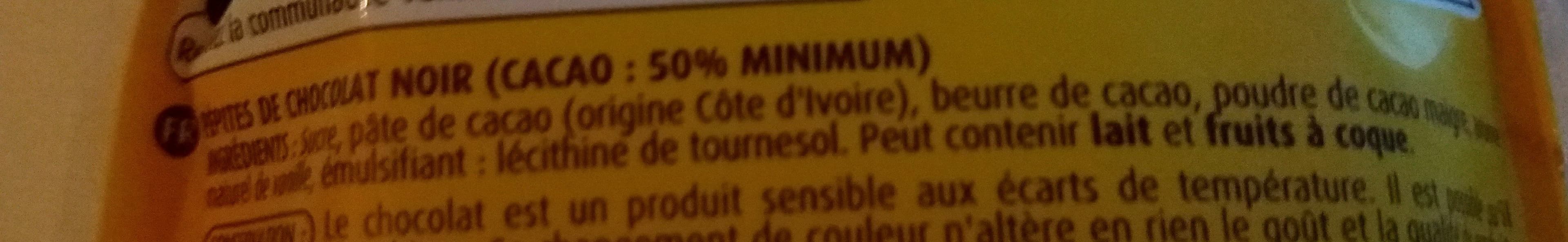 Vahine Vahine sachets pepites chocolat noir packshot