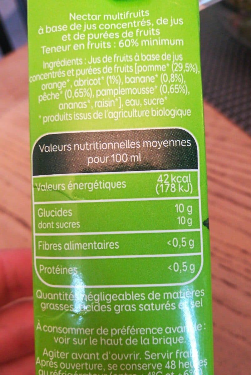 Pressade Le bio multifruits packshot