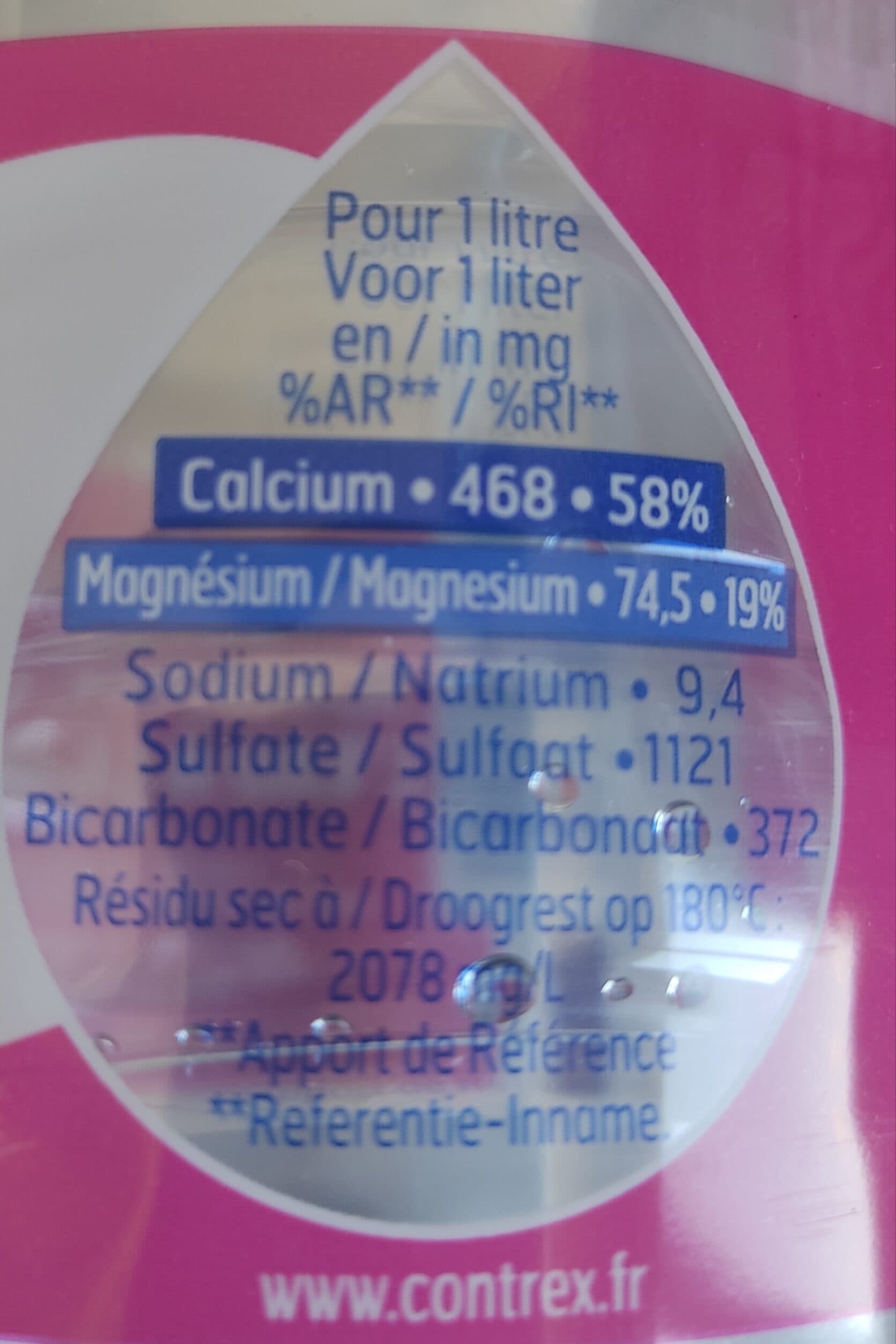 Contrex CONTREX eau minérale naturelle 1L packshot