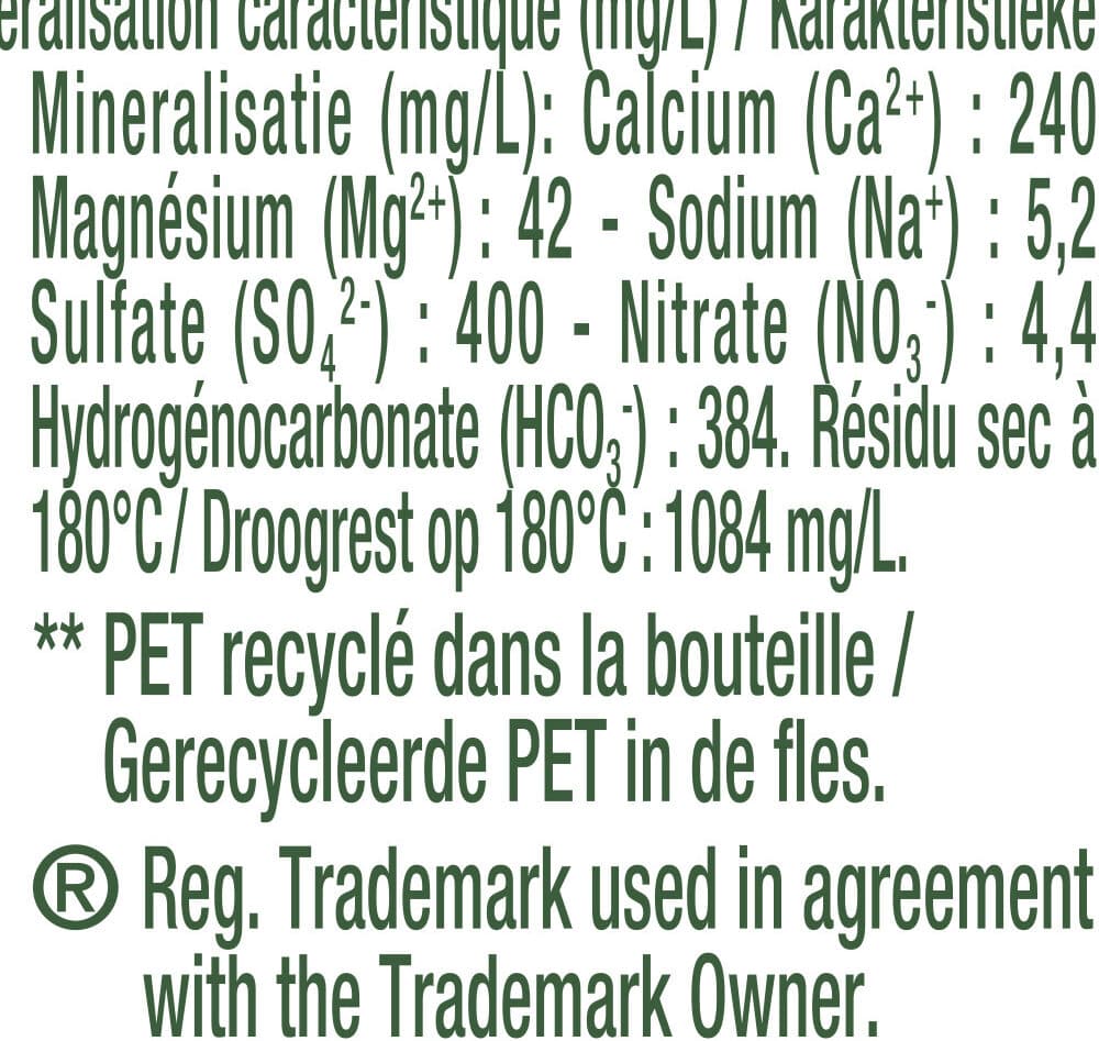Vittel VITTEL eau minérale naturelle 75cl packshot