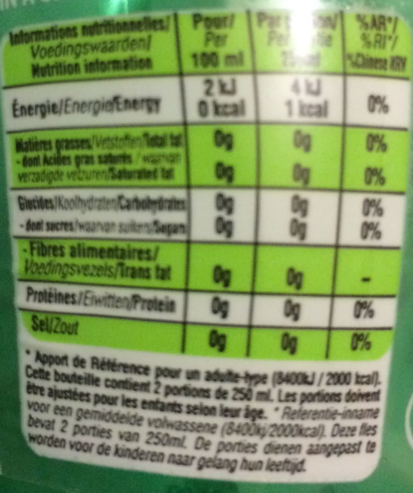 Perrier Perrier citron vert packshot