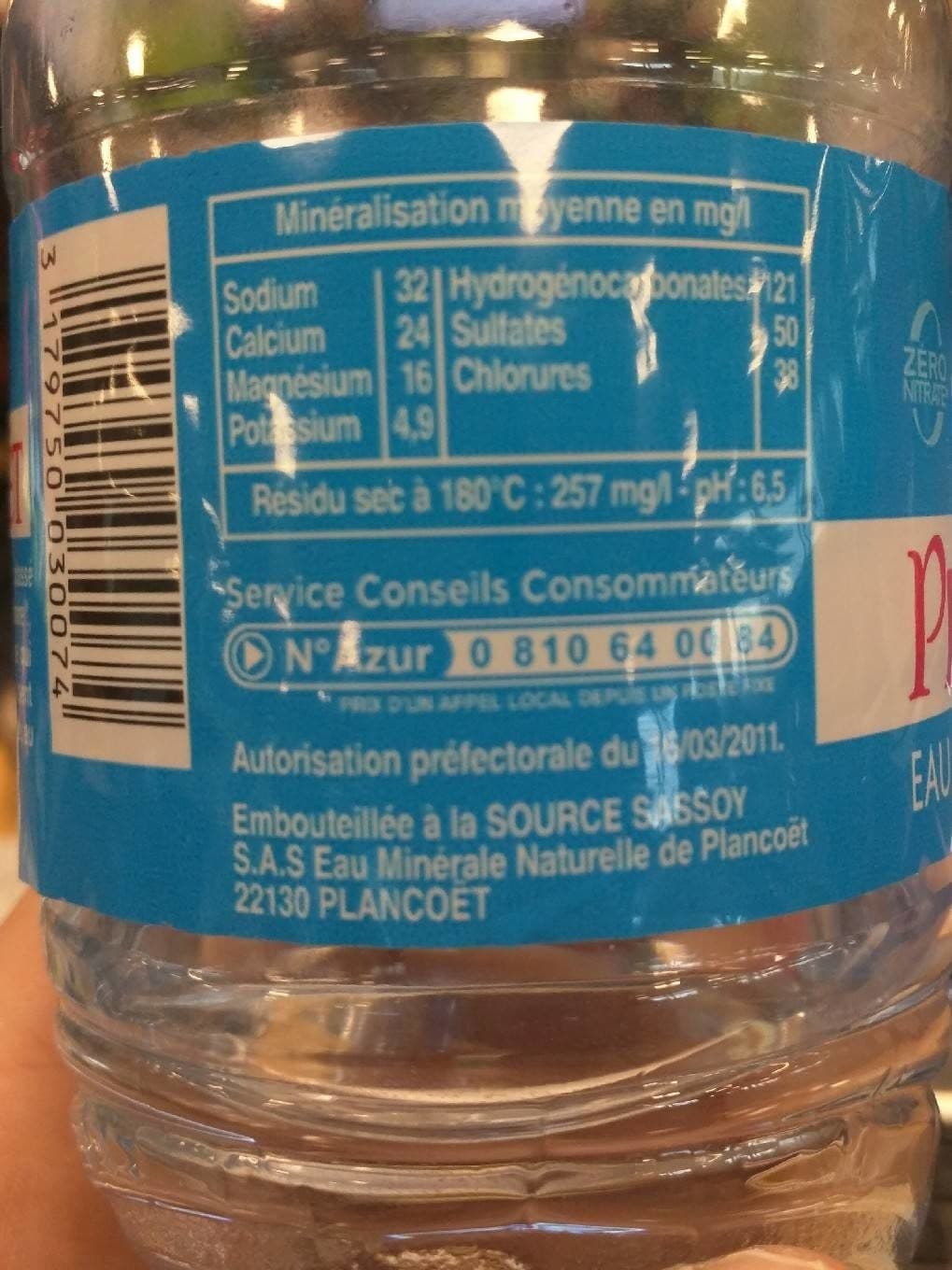 Plancoët Eau minérale naturelle packshot