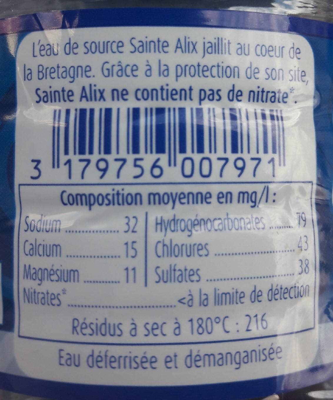 Ste Alix Eau De Source packshot