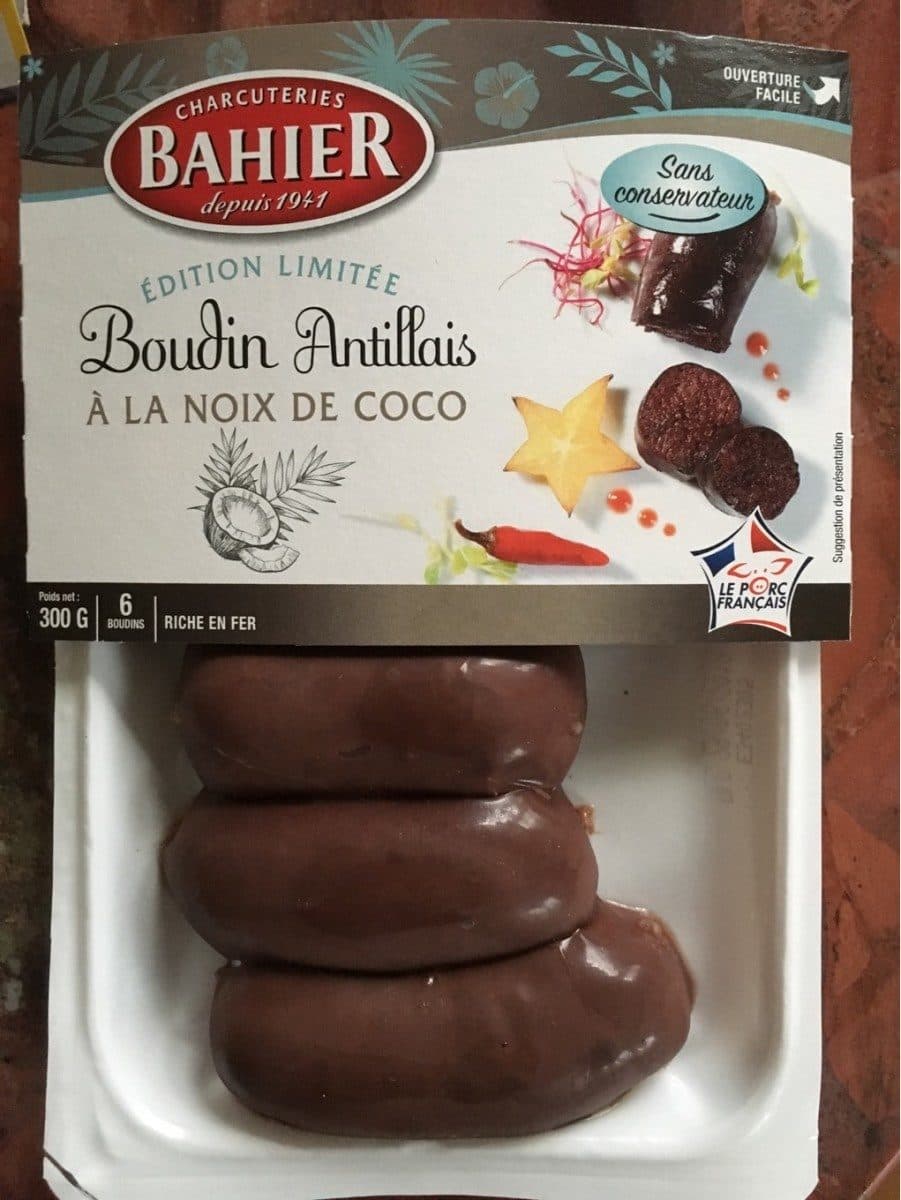 Charcuteries bahier Boudin antillais a la noix de coco packshot