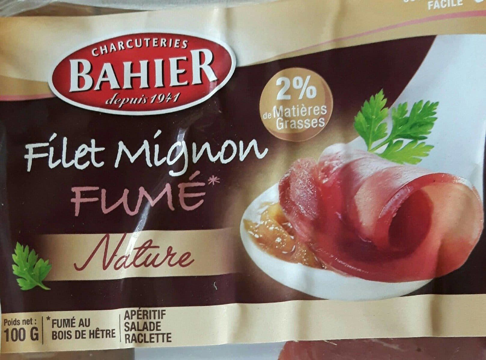 Bahier Filet mignon fumé nature packshot