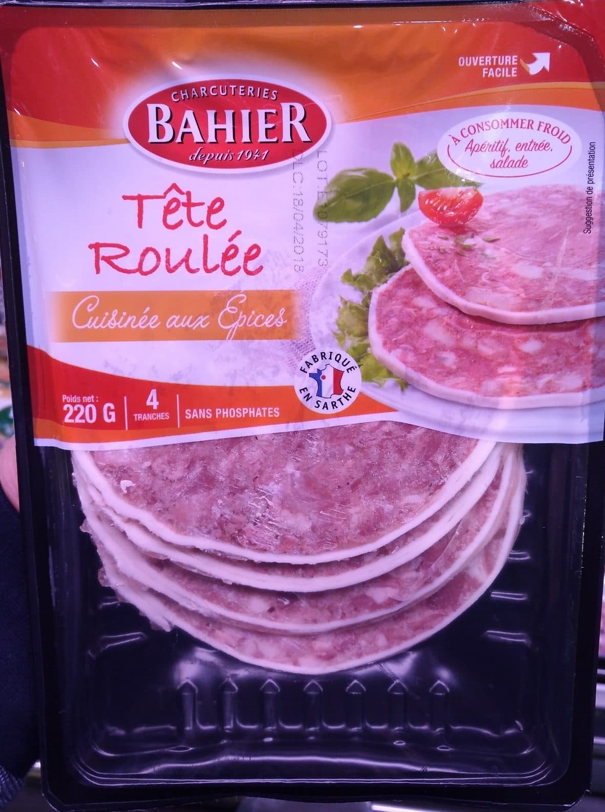 Bahier Bahier Tete Roulee 4 Tranches packshot