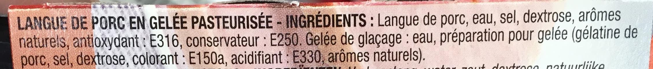 Bahier Langue de Porc en Gelée (3 Tranches) packshot