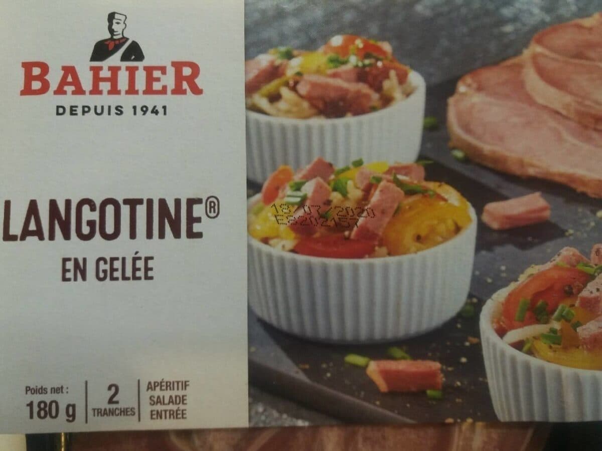 Charcuterie Bahier Langotine de Porc en Gelée packshot
