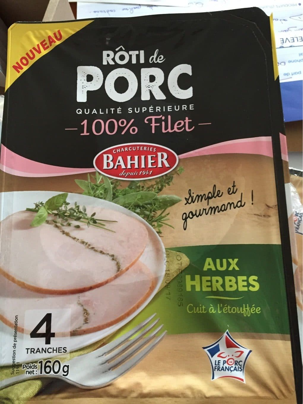 Bahier Roti de porc aux herbes packshot