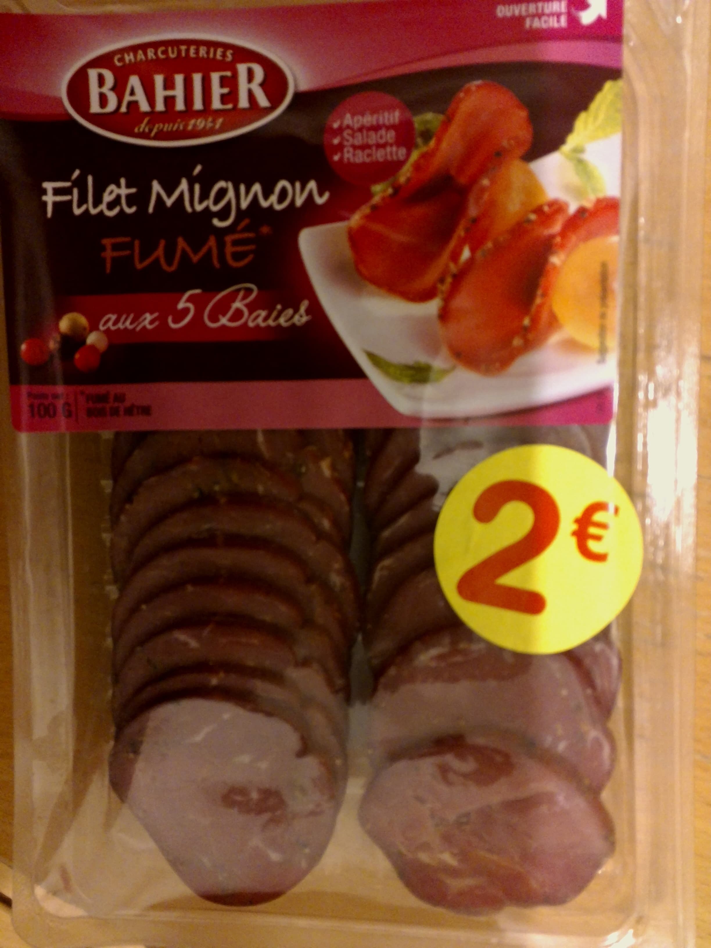 Bahier Filet mignon fumé aux 5 baies packshot