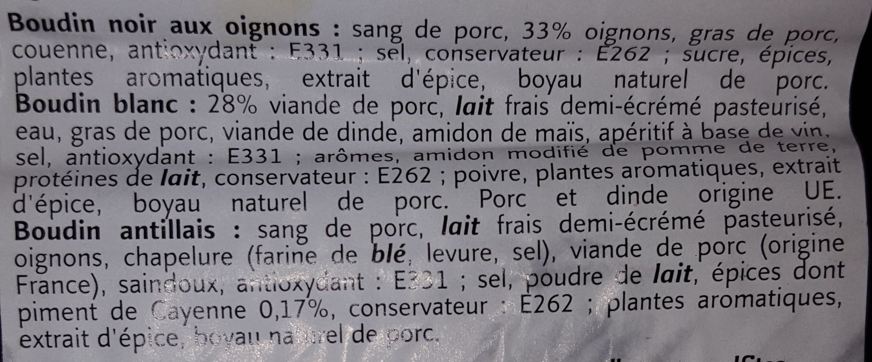 Lidl Mini boudins noirs aux oignons, boudins blancs et boudins noirs antillais packshot