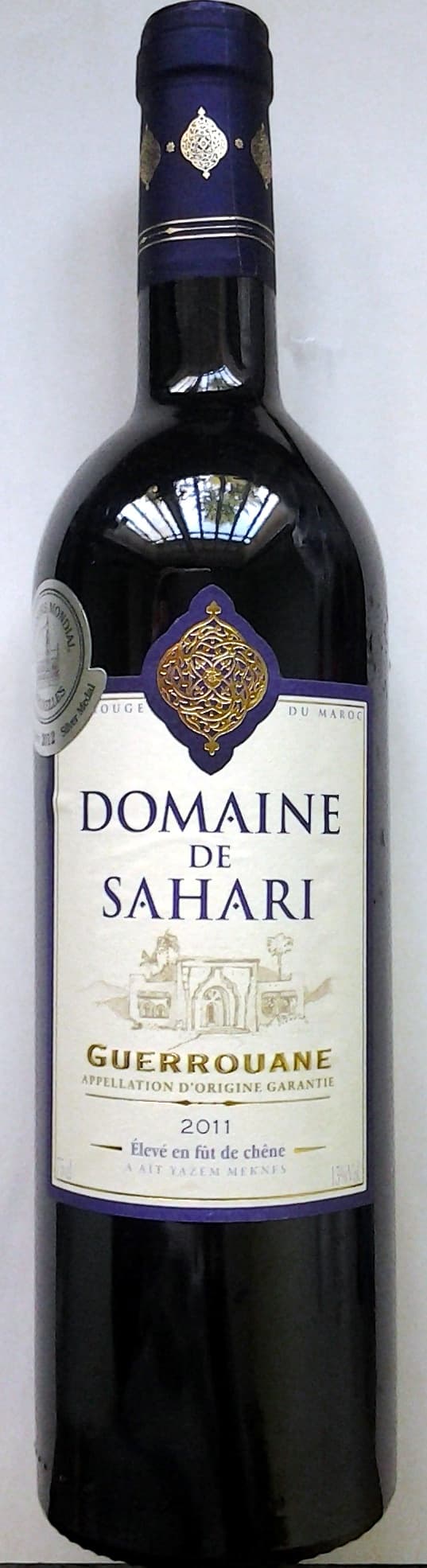 Sahari Domaine de Sahari Guerrouane 2011 packshot