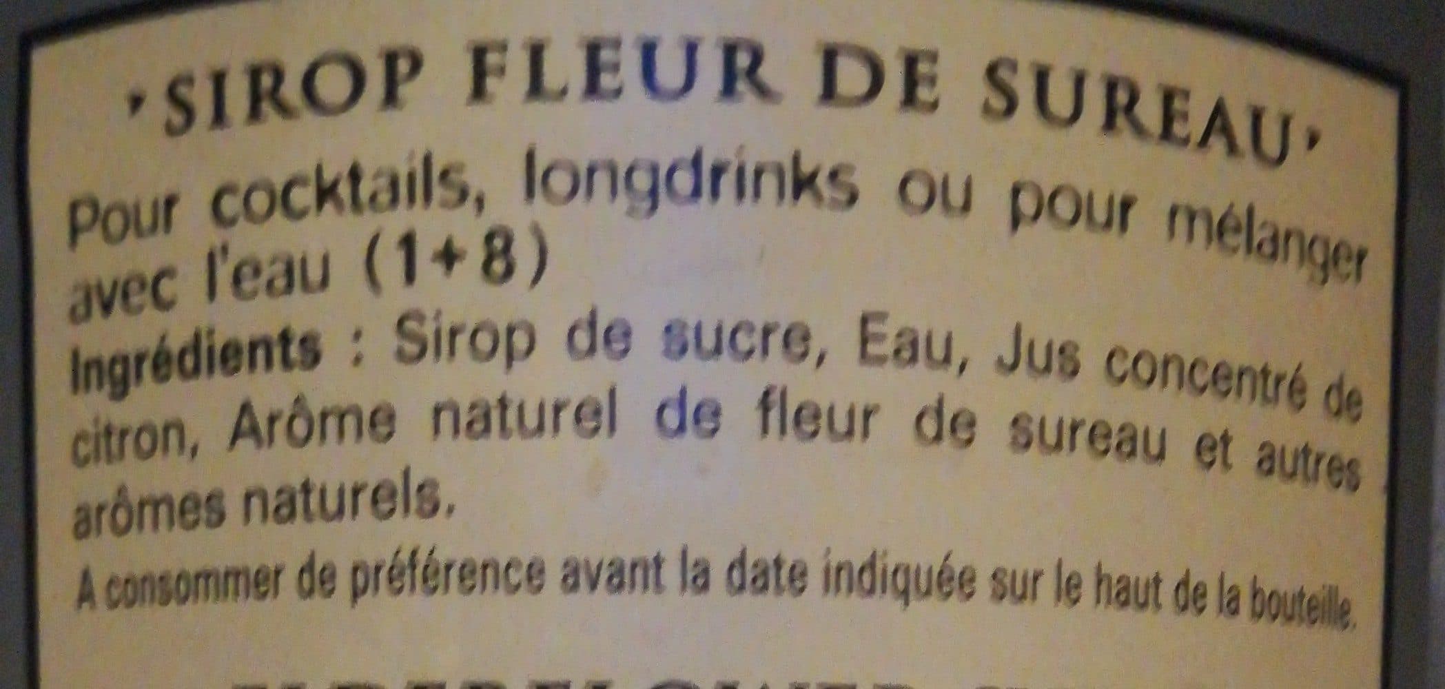 Giffard Holunder Sirup Giffard, Frankreich 1,00 L packshot