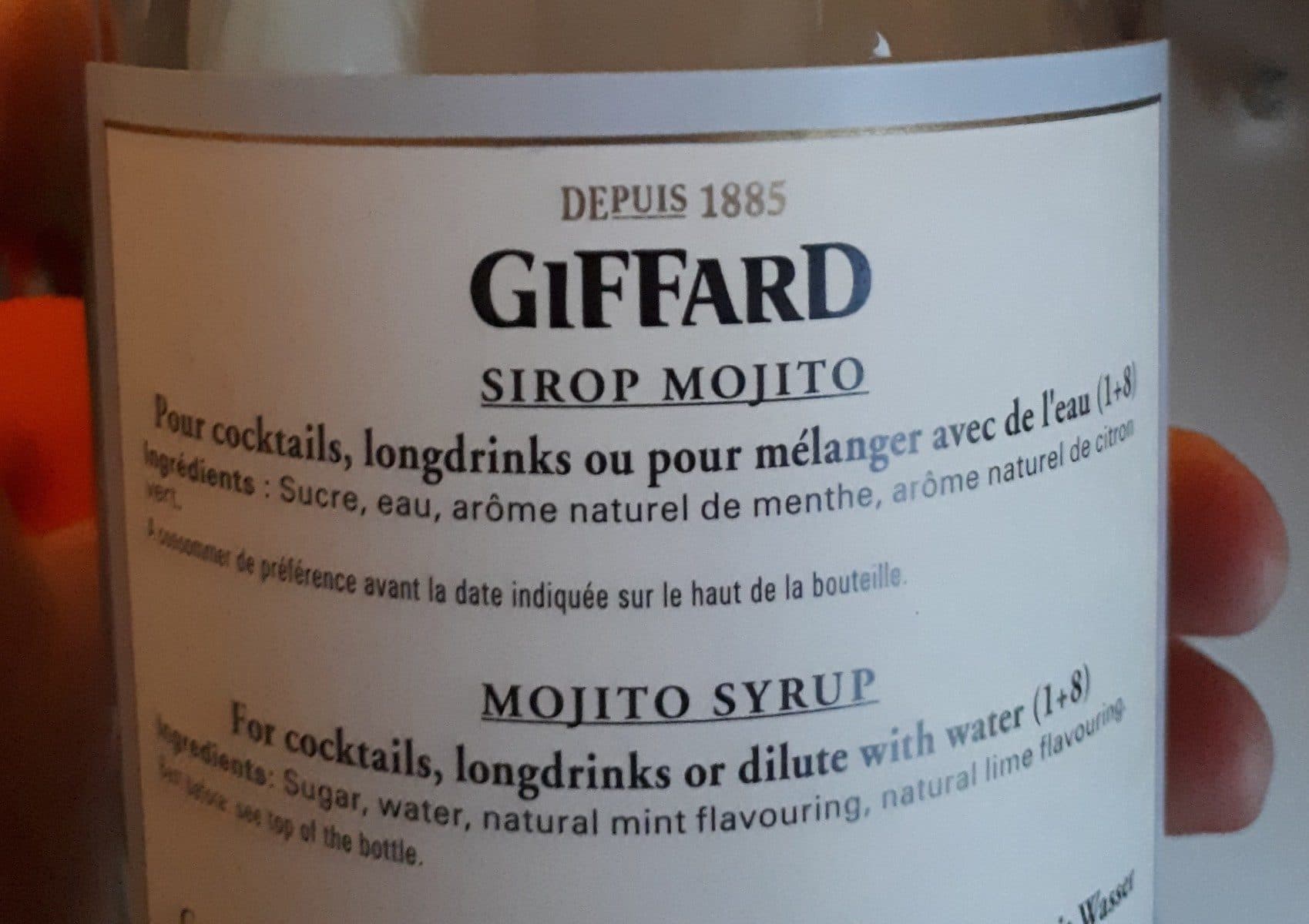 Giffard 1L Sirop Mojito Giffard packshot