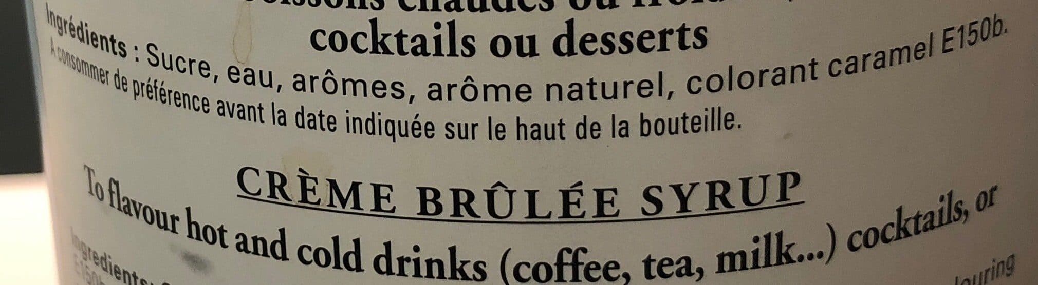 Giffard Sirop crème brûlée packshot