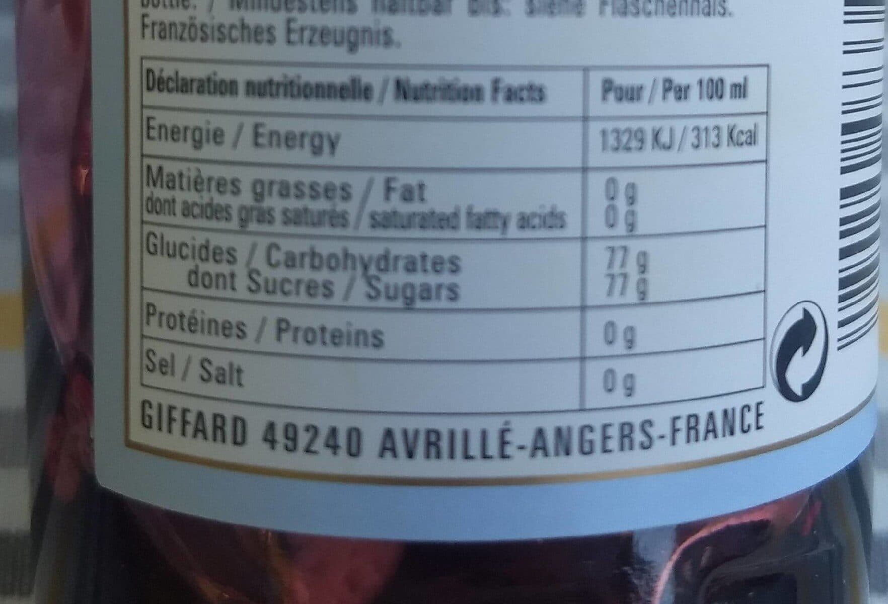 Giffard Sirop de grenadine packshot