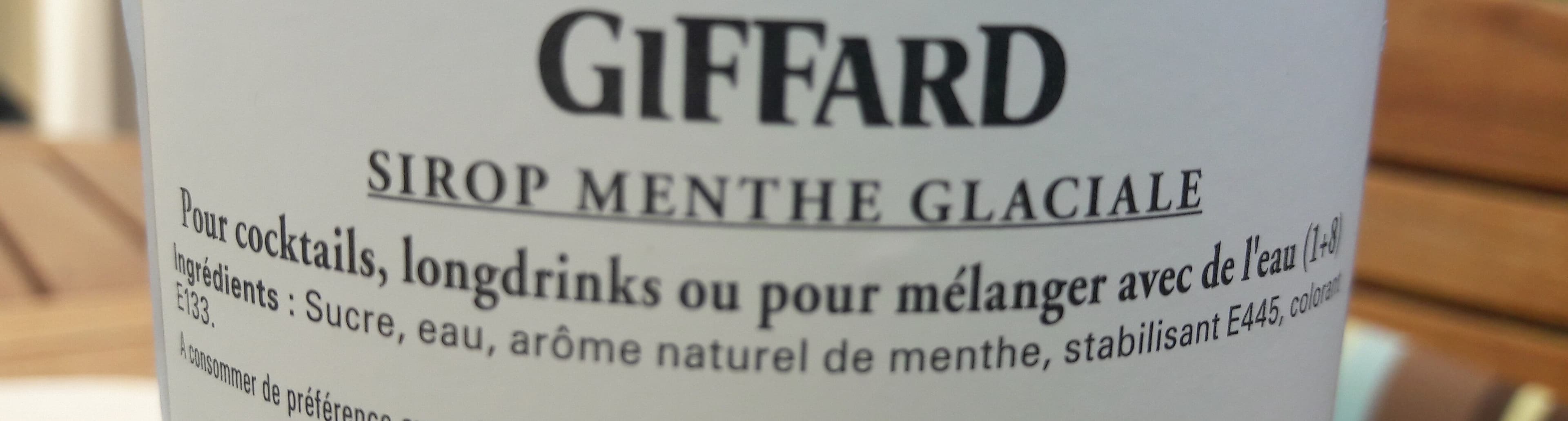 Giffard Giffard Mint Icy (menthe Glaciale) Sirup Maxi packshot