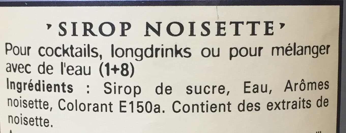 Giffard Giffard hazelnut Syrup packshot