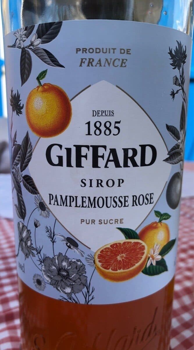 Giffard Sirop - Pamplemousse Rose - Pur Sucre packshot