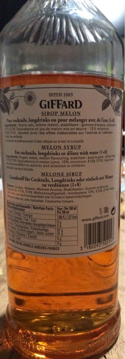 Giffard Sirop Melon packshot