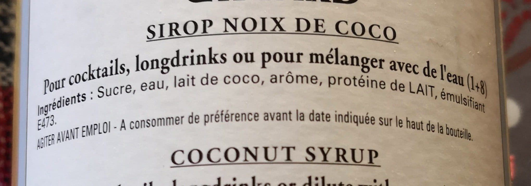 Giffard Giffard - Coconut Syrup packshot