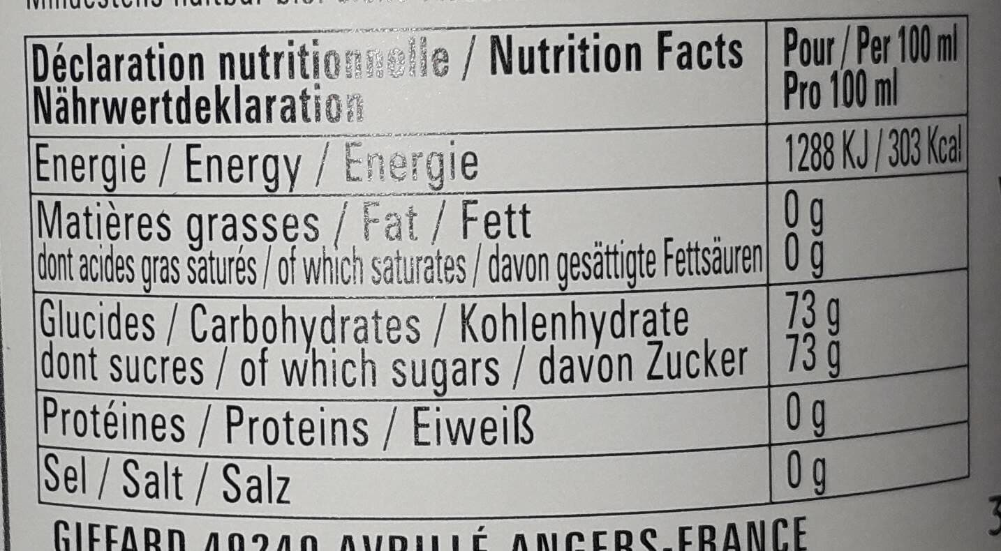 Giffard 1L sirop Kiwi packshot