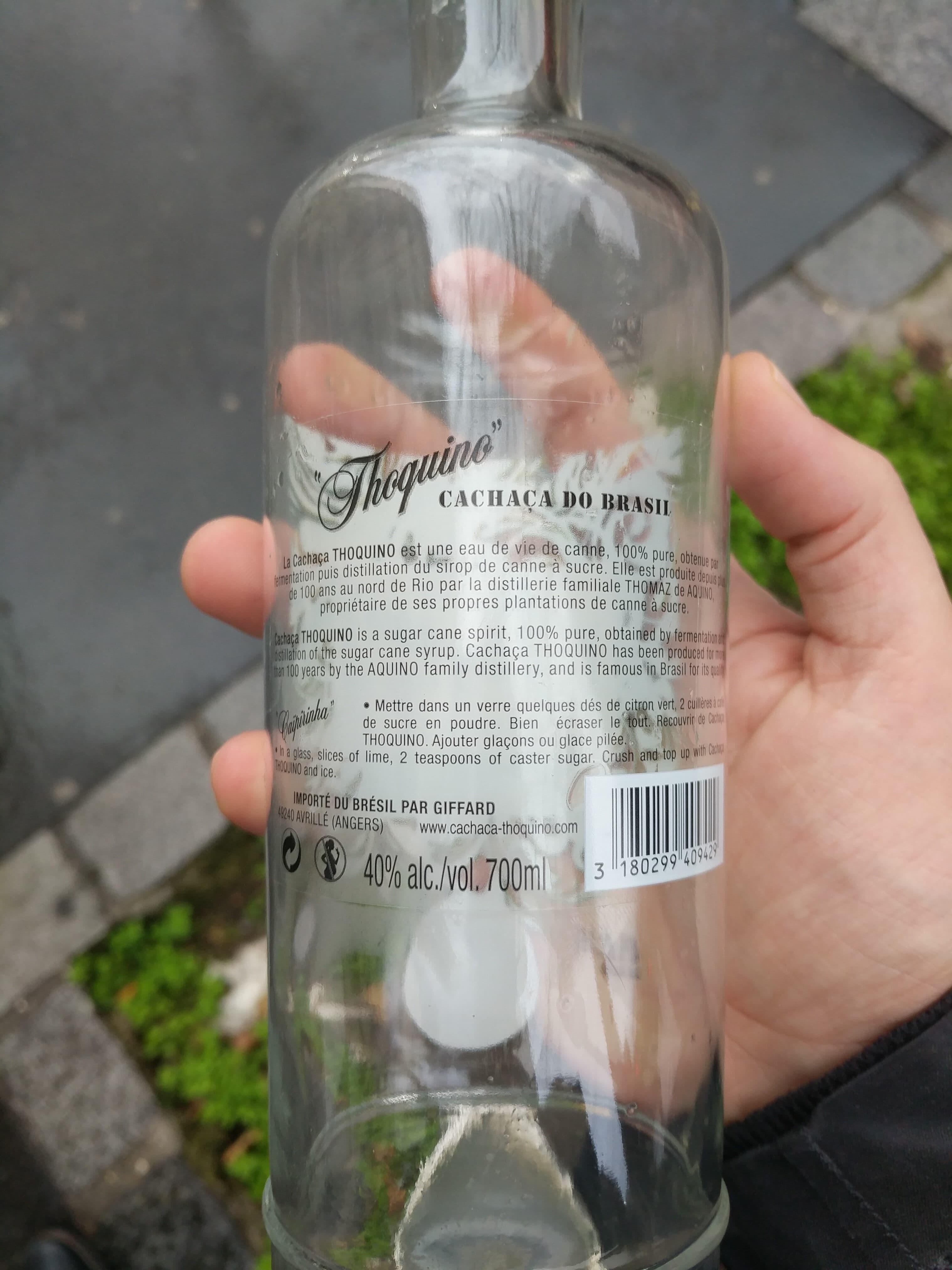Thoquino Cachaçà packshot