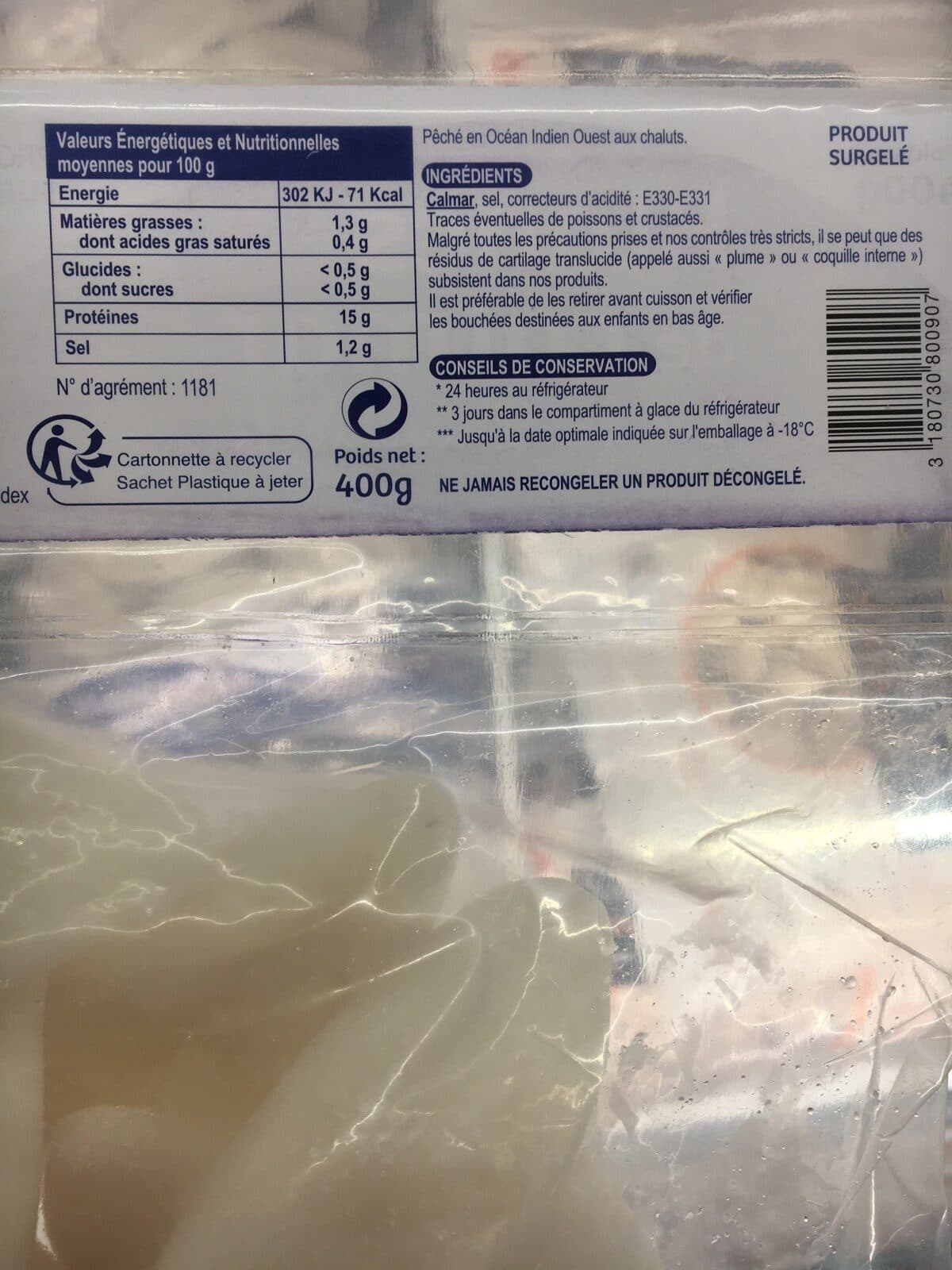 Open Food Facts Blanc d'encornets packshot