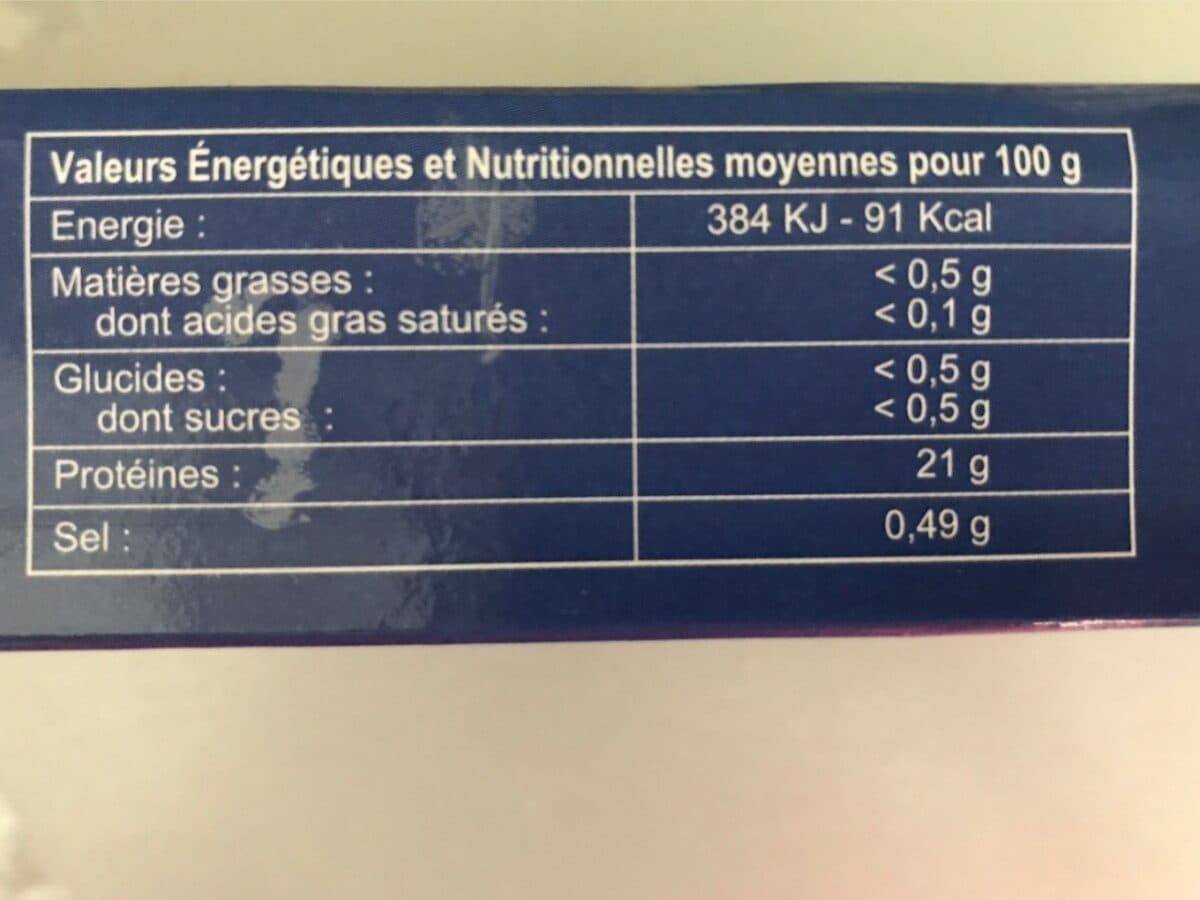 Open Food Facts Crevettes entieres crues sauvages packshot