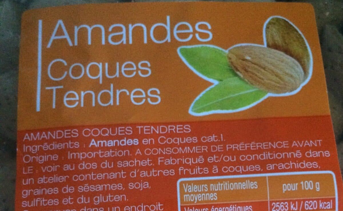 Maitre Prunille Amandes coques packshot