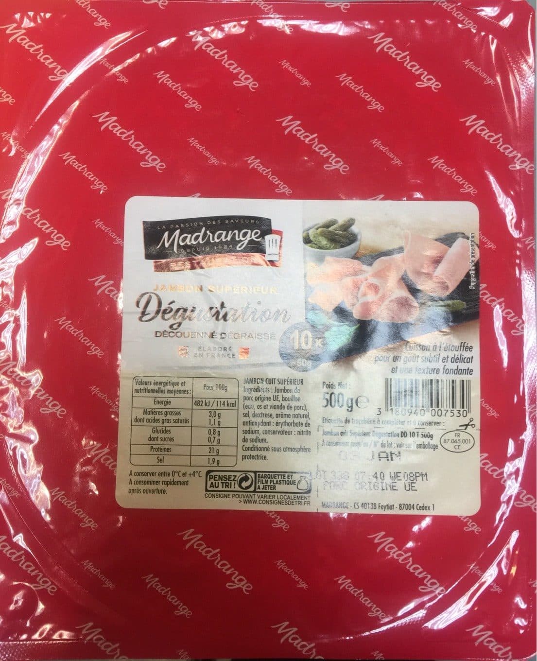 Madrange Jambon DD Supérieur packshot