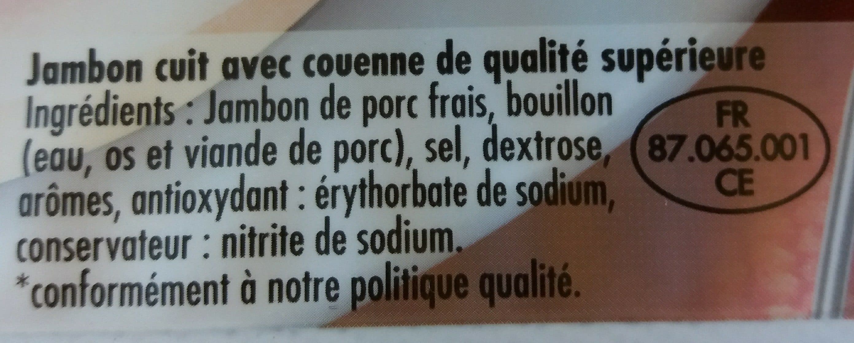 Madrange Le supérieur - Jambon cuit avec couenne packshot