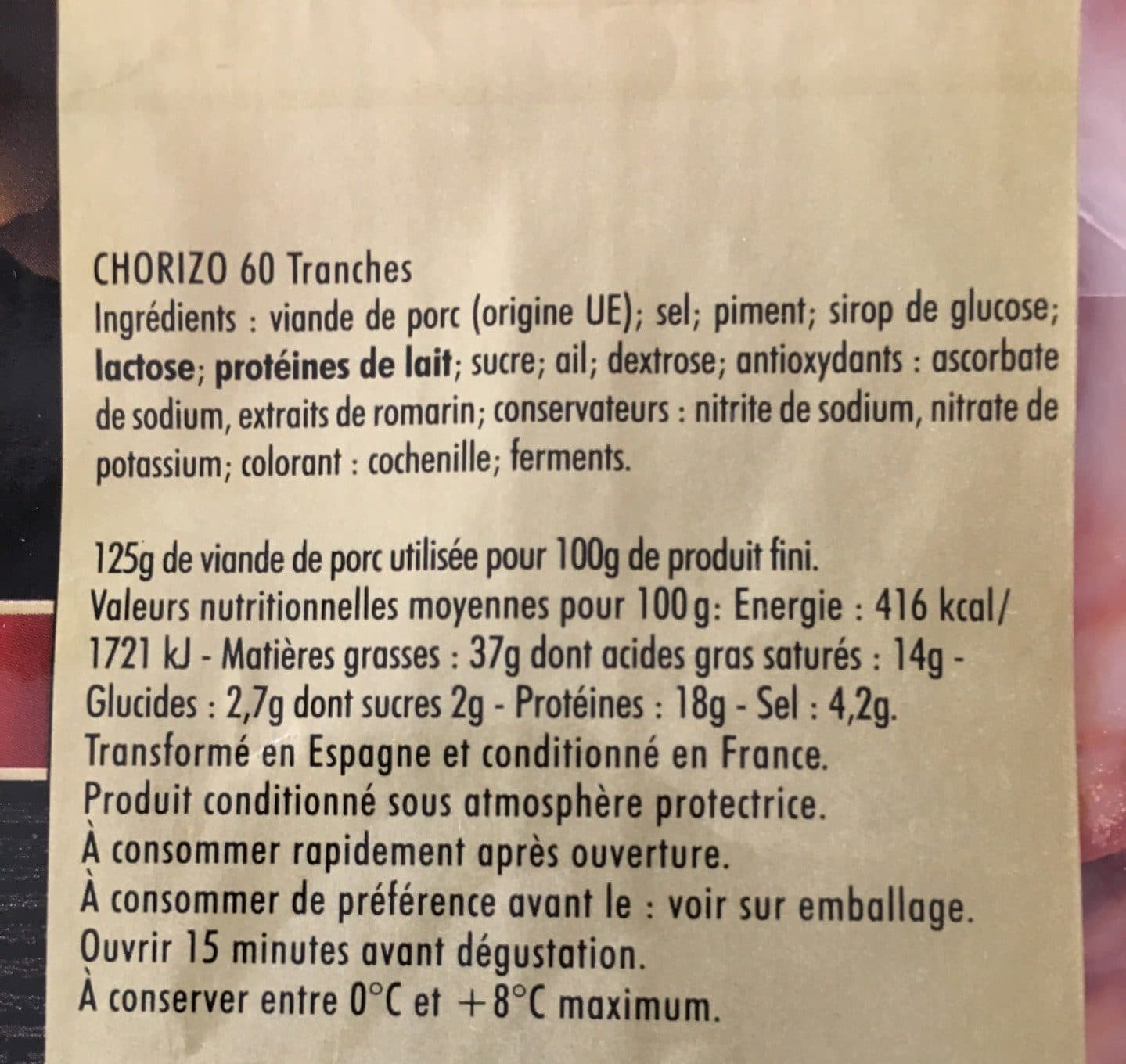 Montagne Noire Chorizo gran cular packshot