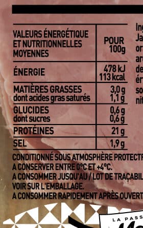 Madrange Jambon cuit superieur sans couenne 4tr packshot