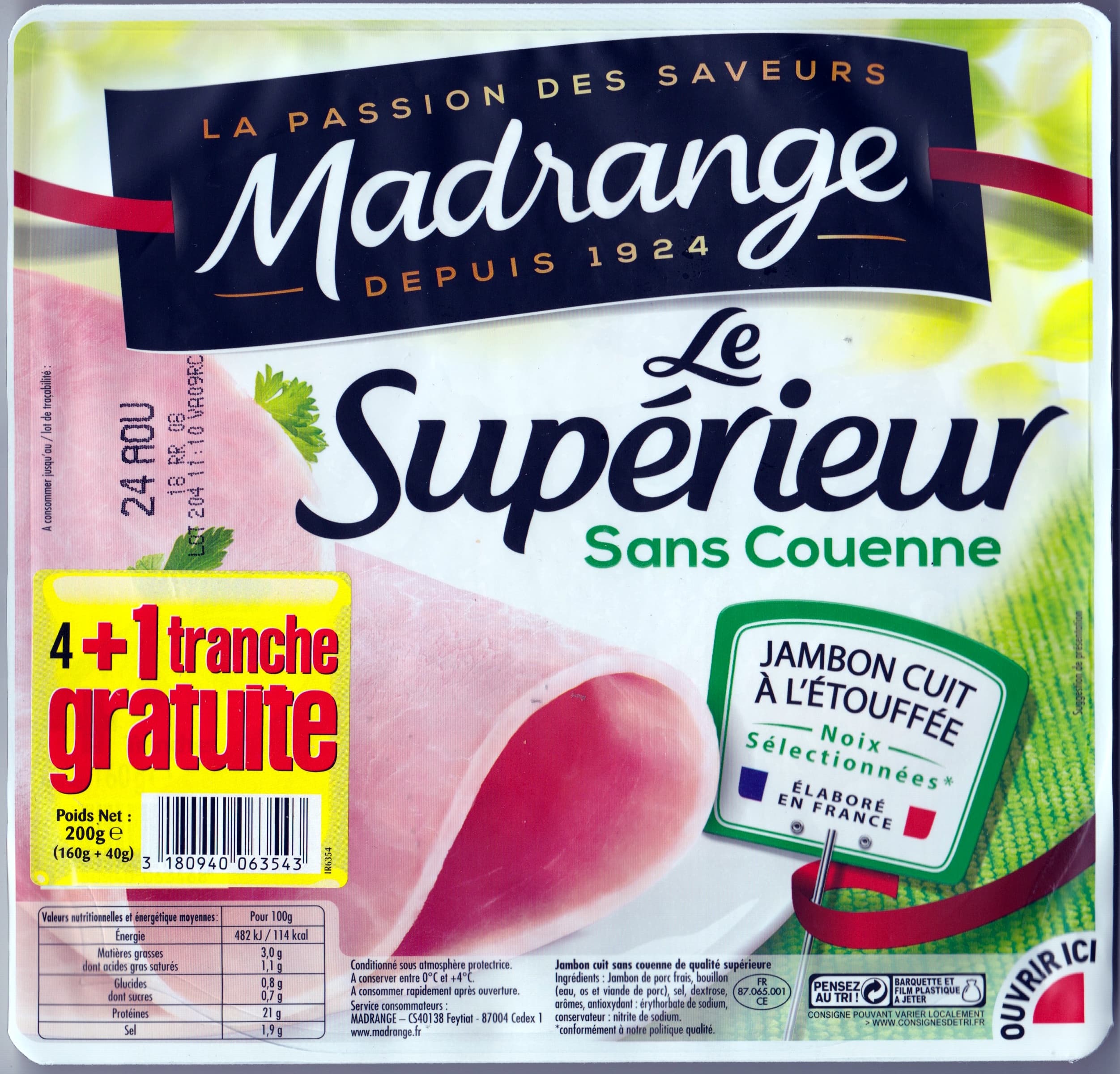 Madrange Le Supérieur sans Couenne packshot