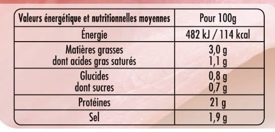 Madrange Jambon cuit supérieur Label Rouge sans couenne packshot