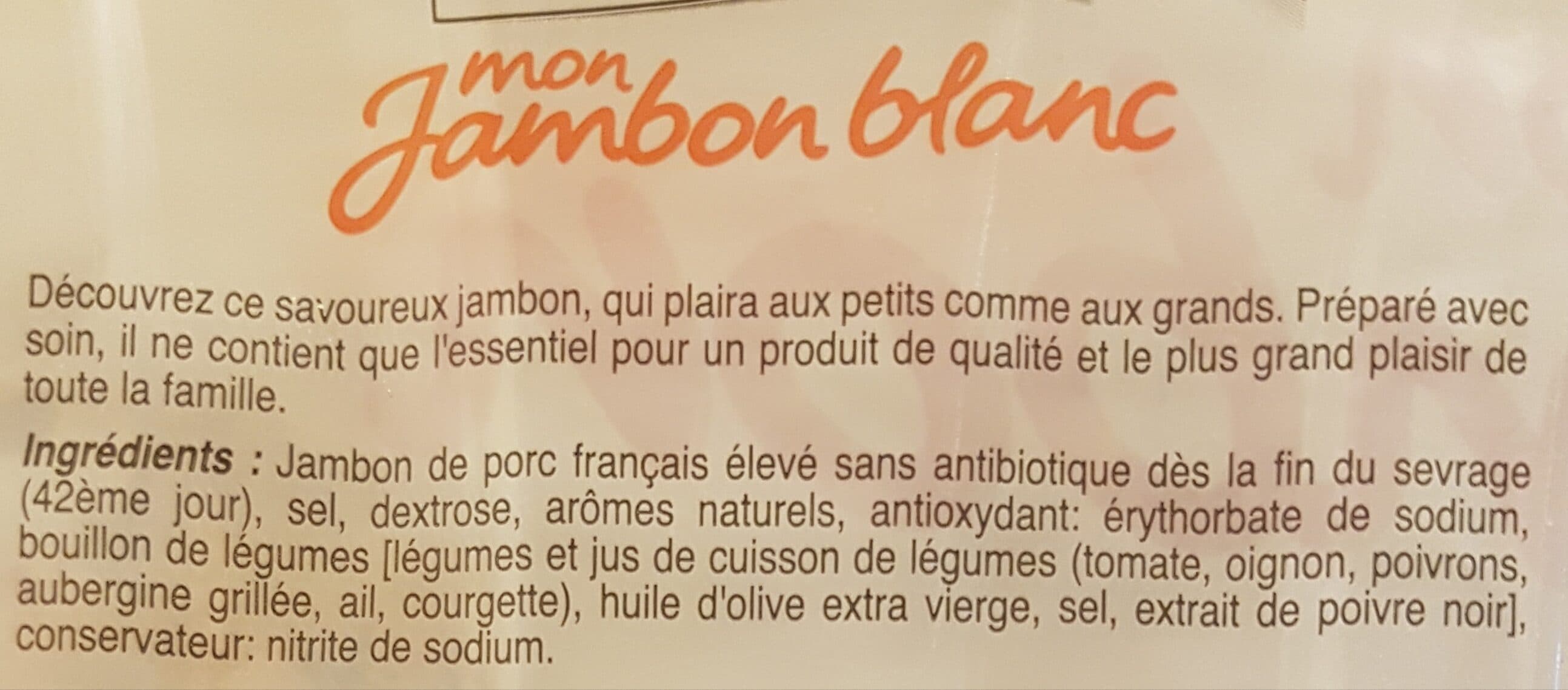 Madrange Mon Jambon Blanc VPF 4tr packshot
