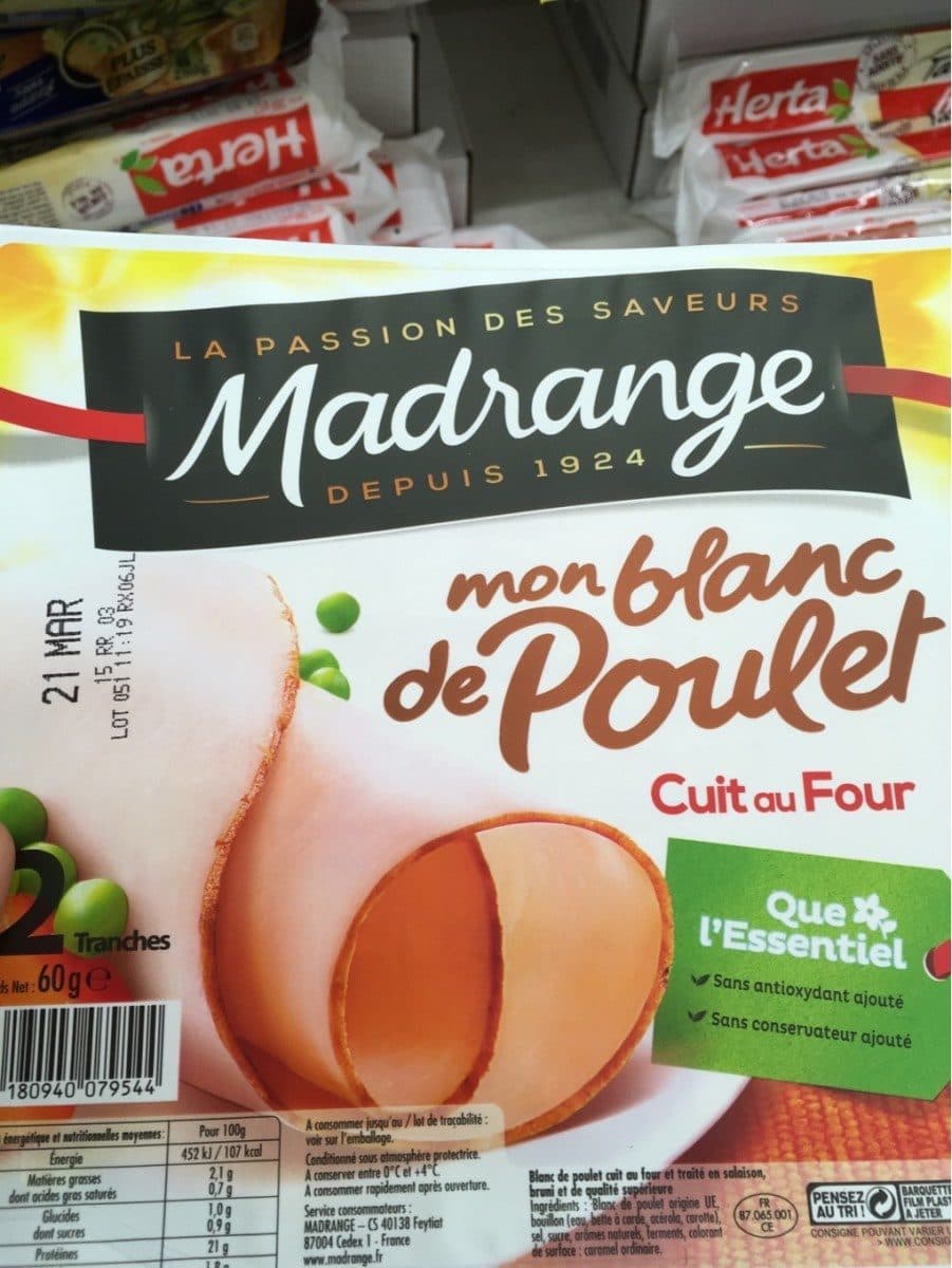 Madrange Mon Blanc de Poulet Cuit au Four packshot